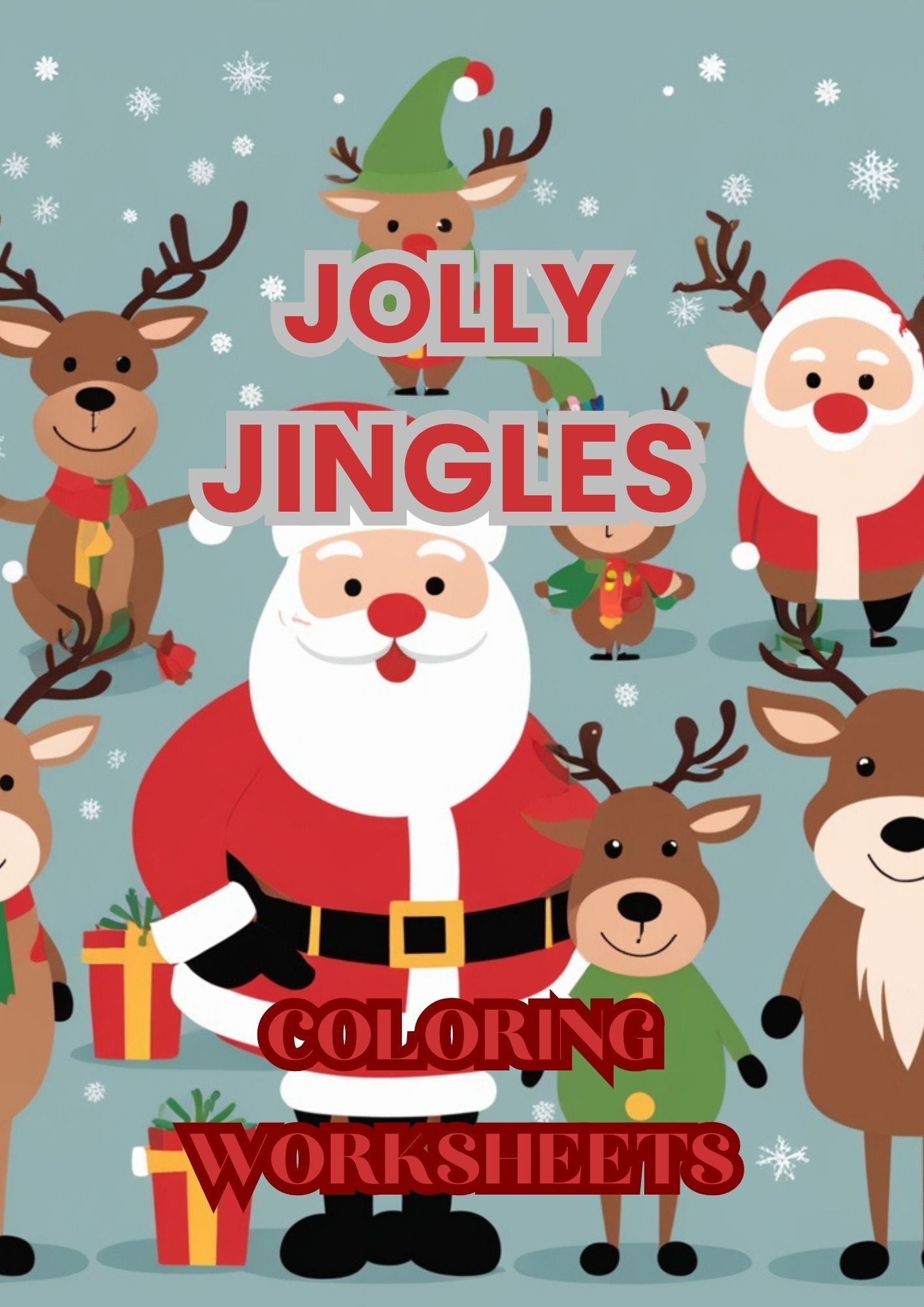 Jolly Jingles Coloring Worksheets- 50 Printable Worksheet Pages 3-10yrs