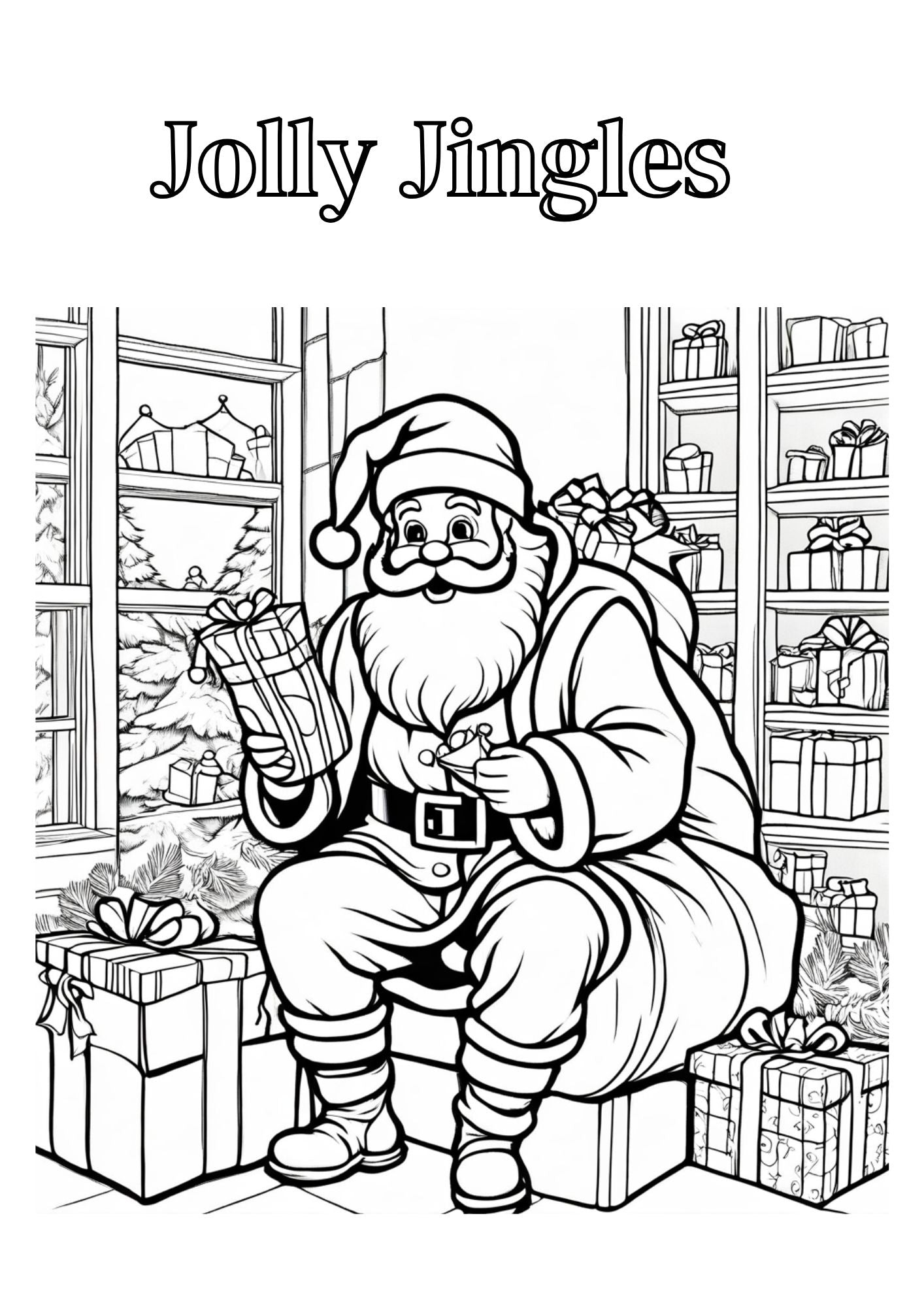 Jolly Jingles Coloring Worksheets- 50 Printable Worksheet Pages 3-10yrs