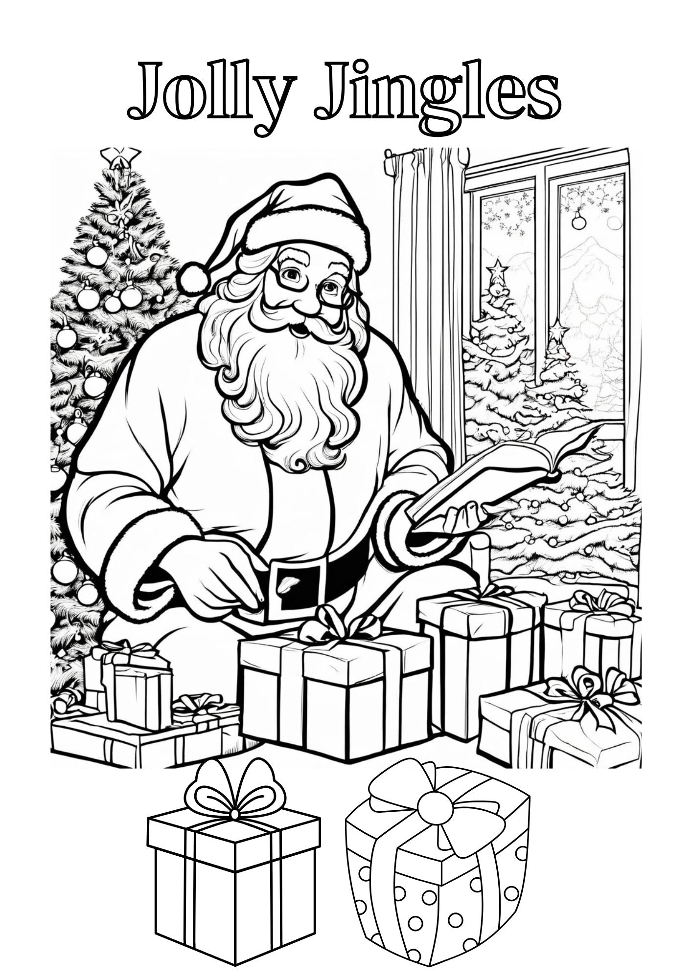 Jolly Jingles Coloring Worksheets- 50 Printable Worksheet Pages 3-10yrs