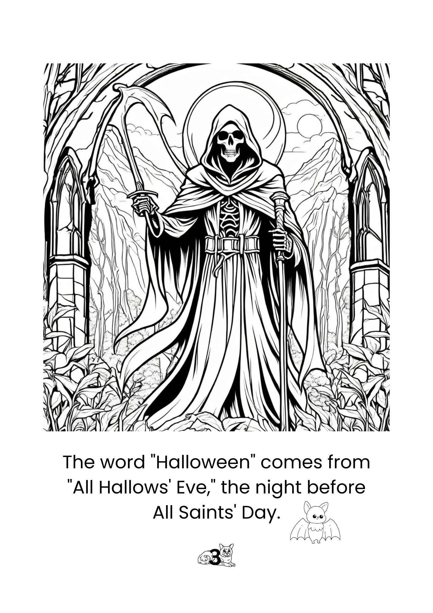 Spooky Scribbles Halloween Coloring Worksheets Kids Coloring Adventure