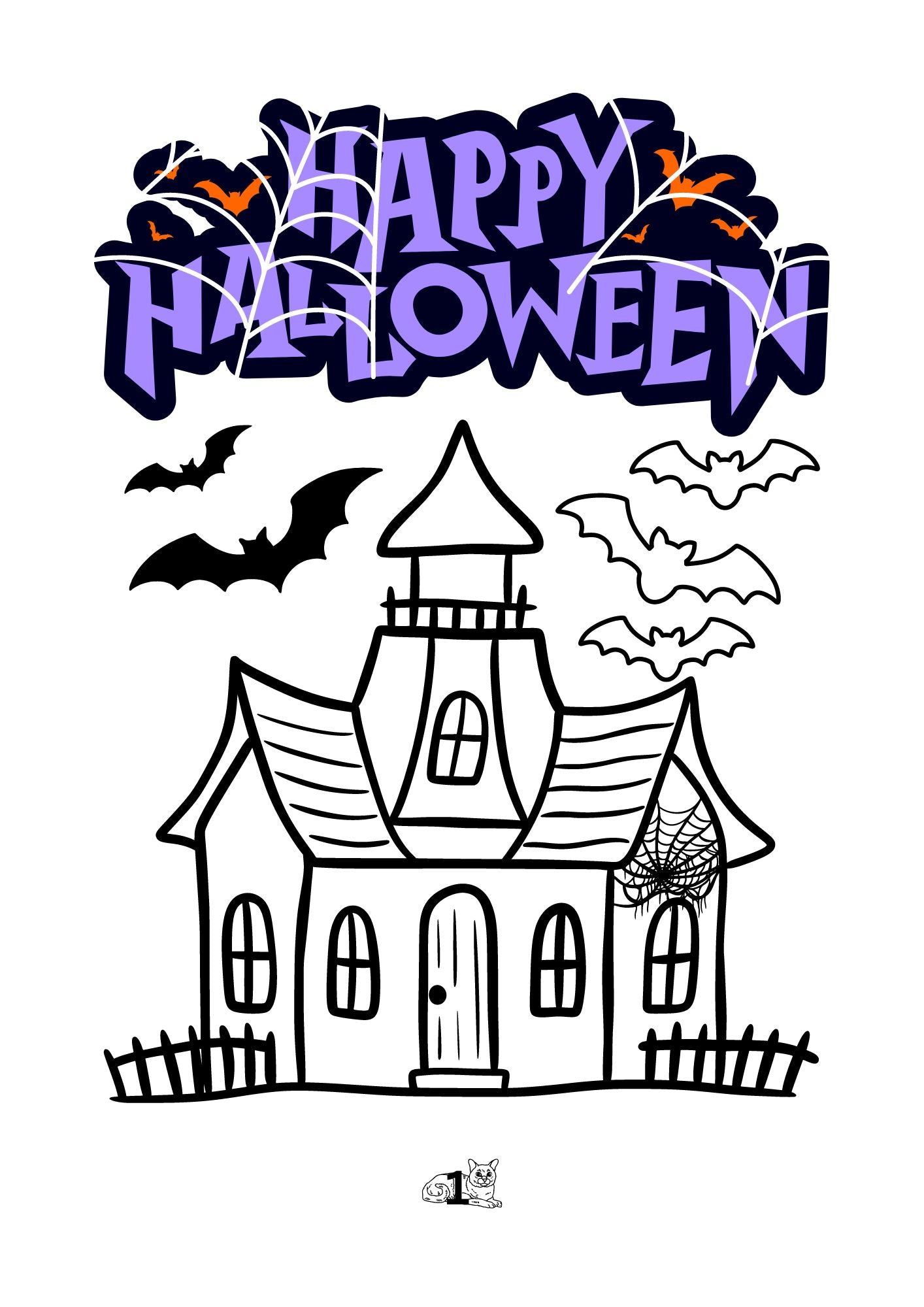 Spooky Scribbles Halloween Coloring Worksheets With Fun Facts Kids Coloring Adventure 4-10yrs